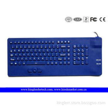 USB 108Keys Medical Waterproof Silicone Keyboard With FN Ke